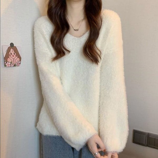 ふわふわkota32♡ セール】 千鳥柄ふわふわニット≪手洗い可能≫ （ニット・セーター