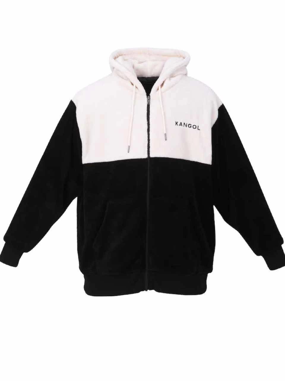 ボアフリース パーカー 大きいサイズ メンズ KANGOL 暖か ボアジャケット ロゴ おしゃれ C051117-01