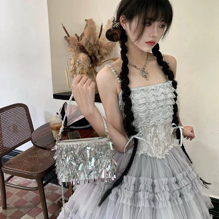 【2枚購入で 3oo円OFF!】ロリータドレスレイヤーケーキ灰色のjskフラワーウェディングドレスロリータエレガントなプリンセスドレス 【2枚購入で 3oo円OFF!】ロリータドレスレイヤーケーキ灰色のjskフラワーウェディングドレスロリータエレガントなプリンセスドレス