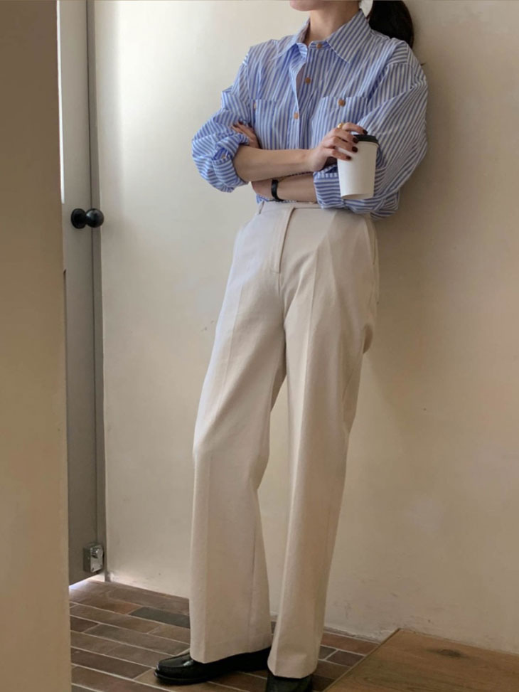 長袖 ストライプ シャツ レディース 春 秋 トップス 羽織り ライトアウター ボーイズライク シャツブラウス 開襟 開襟シャツ ブルー 青 カジュアル きれいめ シンプル 韓国ファッション 長袖 ストライプ シャツ レディース 春 秋 トップス 羽織り ライトアウター ボーイズライク シャツブラウス 開襟 開襟シャツ ブルー 青 カジュアル きれいめ シンプル 韓国ファッション