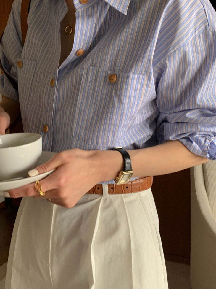 長袖 ストライプ シャツ レディース 春 秋 トップス 羽織り ライトアウター ボーイズライク シャツブラウス 開襟 開襟シャツ ブルー 青 カジュアル きれいめ シンプル 韓国ファッション 長袖 ストライプ シャツ レディース 春 秋 トップス 羽織り ライトアウター ボーイズライク シャツブラウス 開襟 開襟シャツ ブルー 青 カジュアル きれいめ シンプル 韓国ファッション