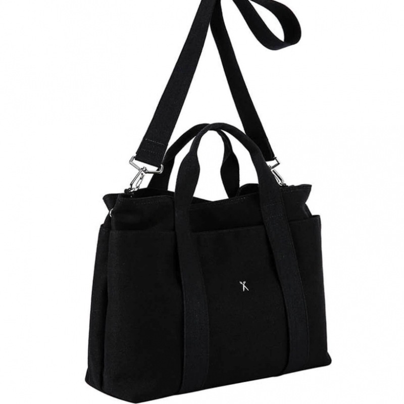 JOSEPH & STACEY ステイシー デイトリップ トート キャンバス M ブラック JOSEPH & STACEY ステイシー デイトリップ トート キャンバス M ブラック