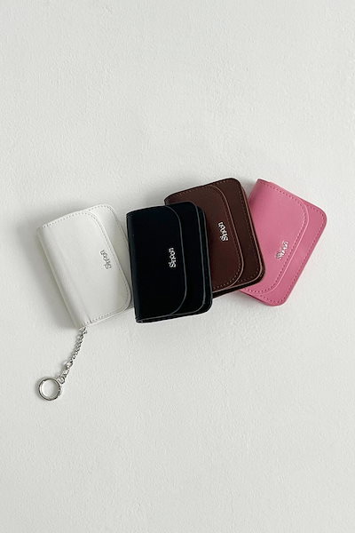 sinoon Logo Card Wallet 二つ折り財布 4color ミニ財布 収納力 MUSINSA公式 | SINOON Sinoon Logo Card Wallet (Black)