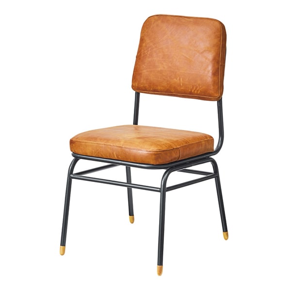 チェア 2脚セット 座面高45cm レザー 本革 椅子 イス ダイニングチェア ヴィンテージ調 クッション チェアー いす ダイニングチェアー 食卓椅子 リビングチェア おしゃれ ダイニング