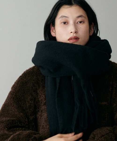 [最安値挑戦]ストール 「LARUTA」ブークレボリュームカラーストール レディース