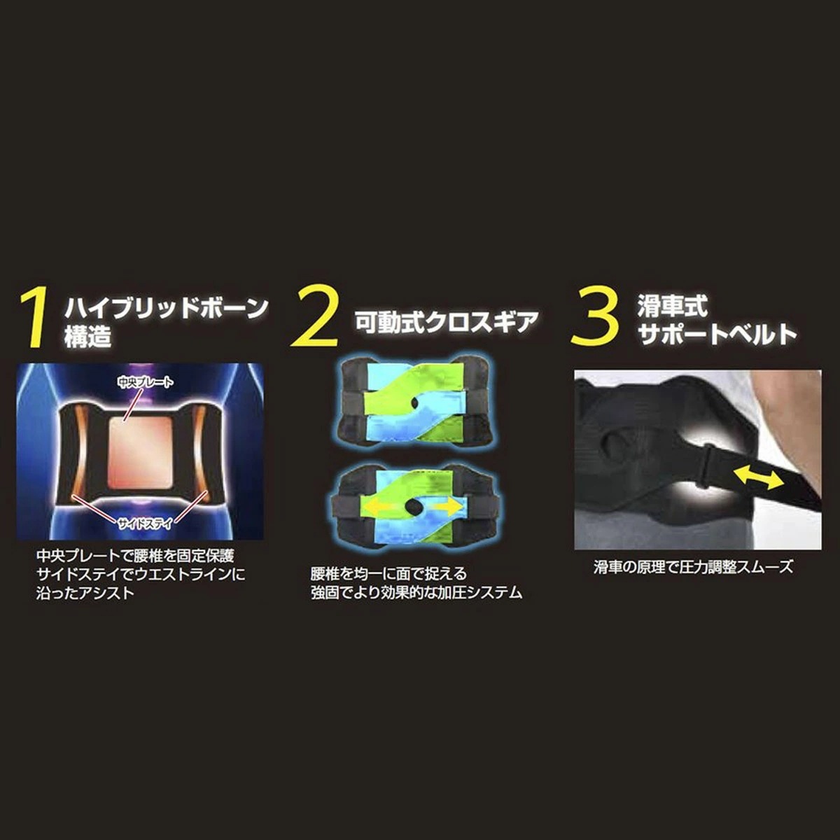 デュアルエックス腰サポートベルト デュアルエックス腰サポートベルト