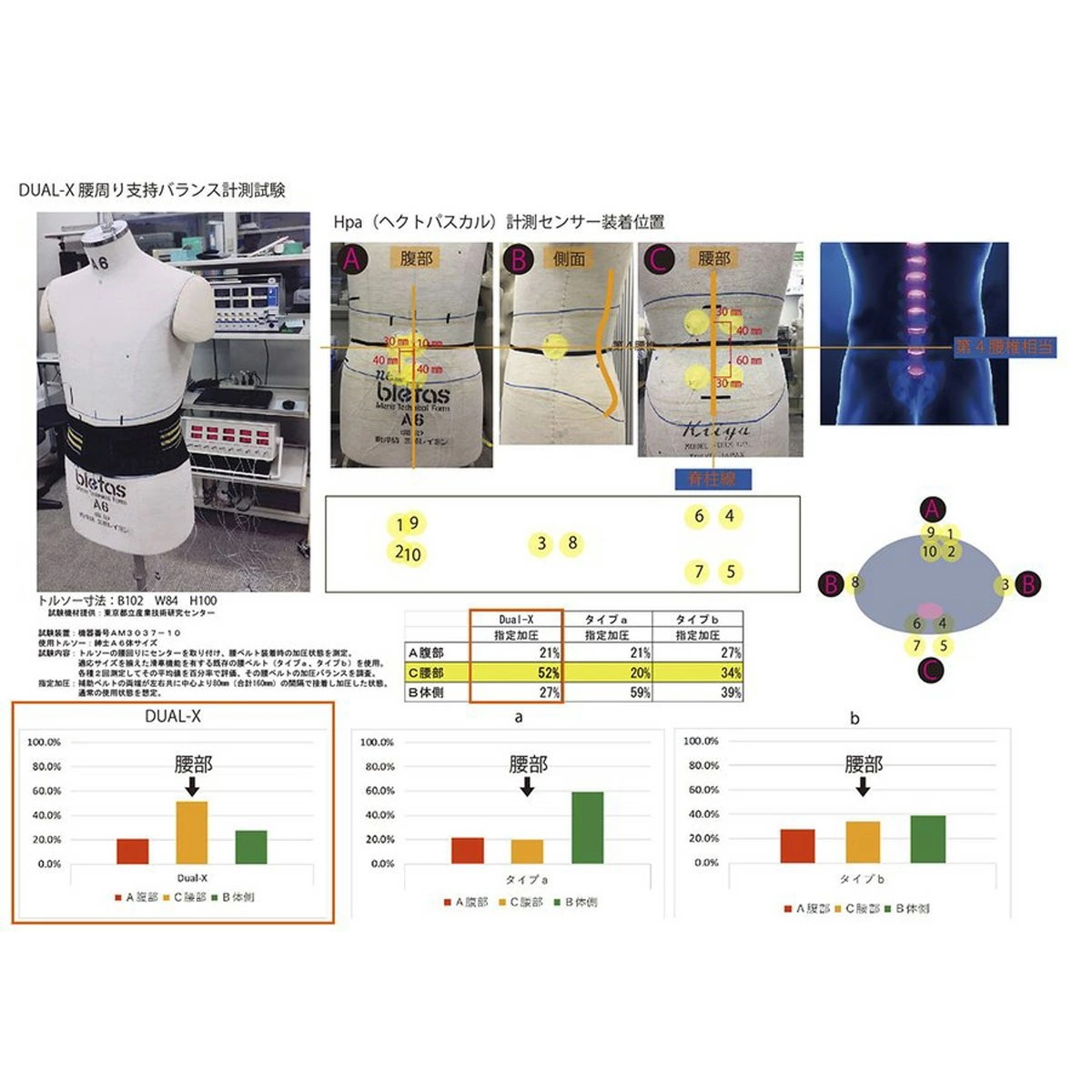 デュアルエックス腰サポートベルト デュアルエックス腰サポートベルト