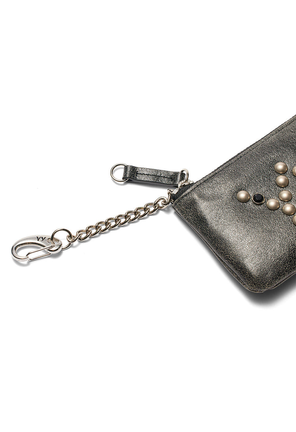 【OPEN Yy】 YY STUD CHAIN WALLET : BLACK 【OPEN Yy】 YY STUD CHAIN WALLET : BLACK