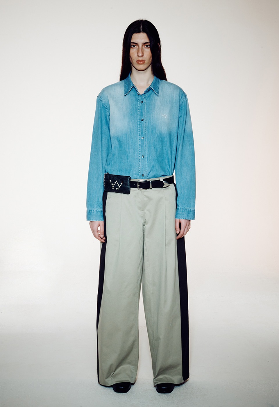 【OPEN Yy】 YY STUD CHAIN WALLET : BLACK 【OPEN Yy】 YY STUD CHAIN WALLET : BLACK