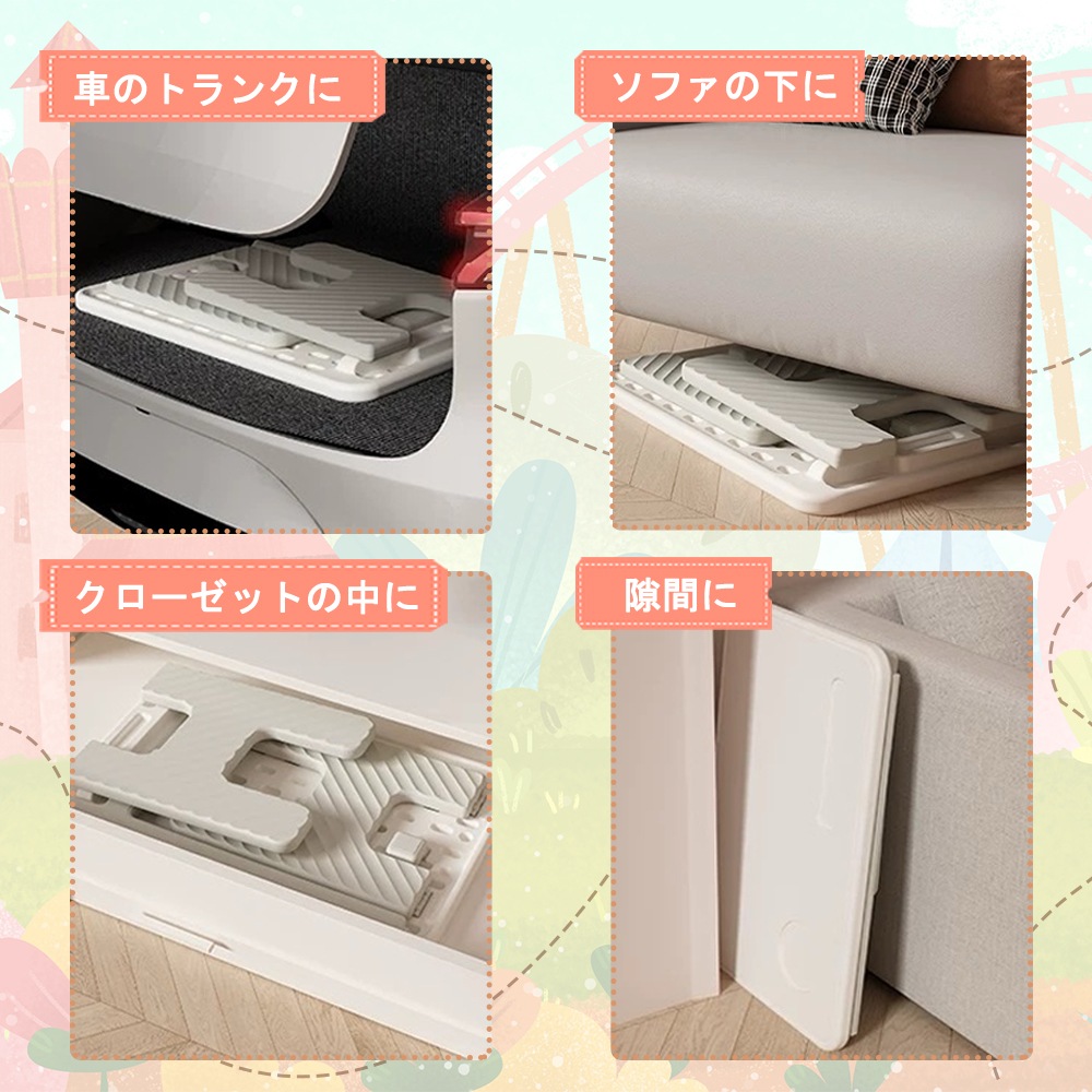 1820多機能チェア+デスクセット 学習机 収納 キッズチェア 折りたたみ 組立簡単 赤ちゃん 子供　ギフト