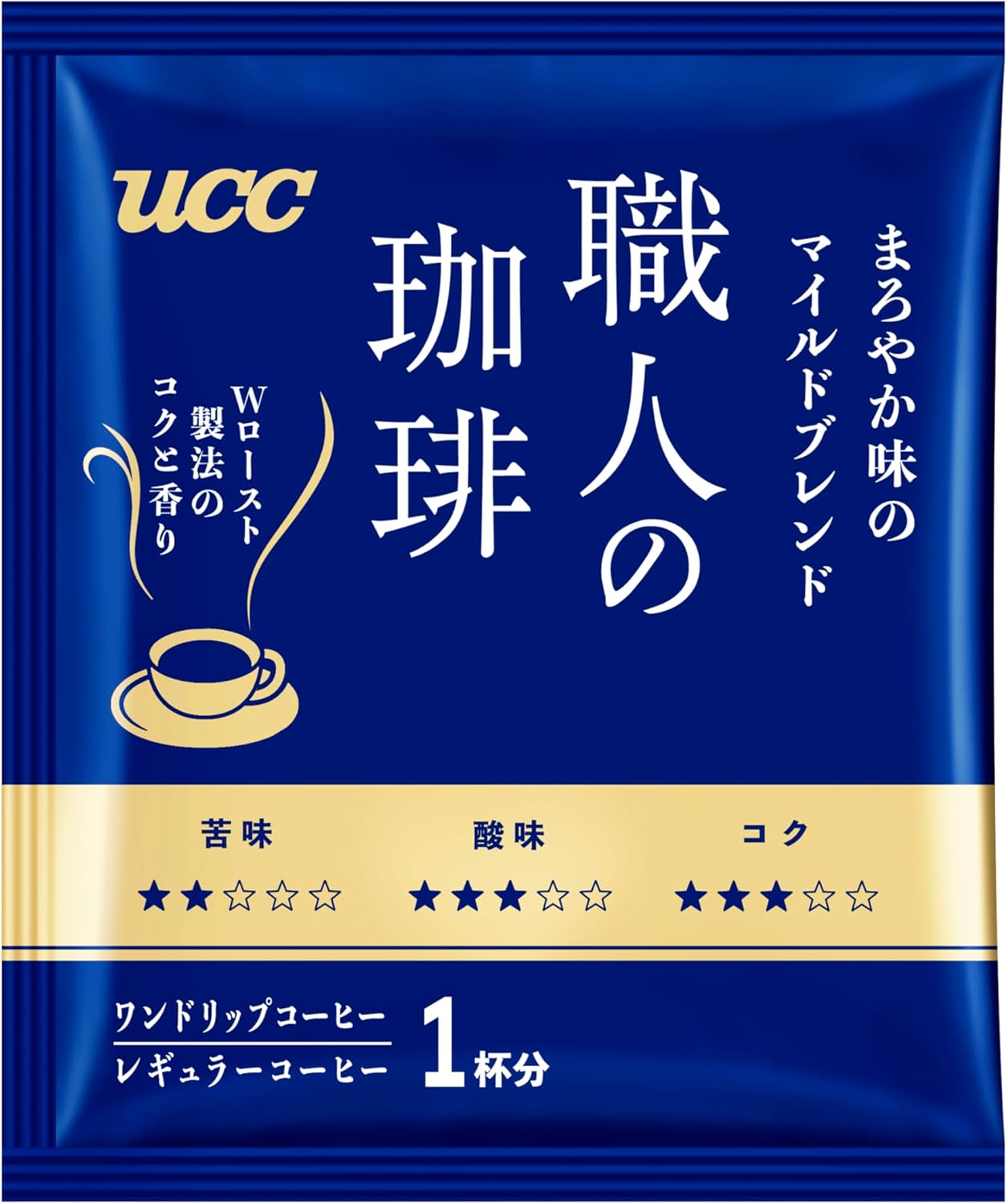 【ドリップコーヒー】 UCC 上島珈琲 職人の珈琲 ワンドリップコーヒー まろやか味のマイルドブレンド 18杯分×3ケース/36袋