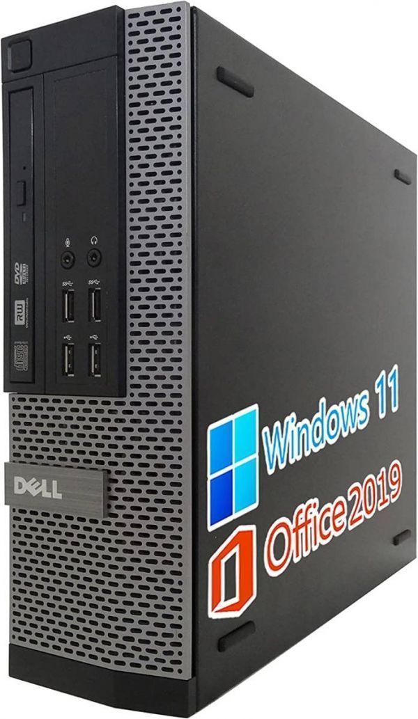 中古】 DELL 7010 Windows11 メモリー:4GB 大容量SSD:1TB Core i5 Office 2019 +  wifi+4.2Bluetoothアダプタ デスクトップPC - flaviogimenis.com.br