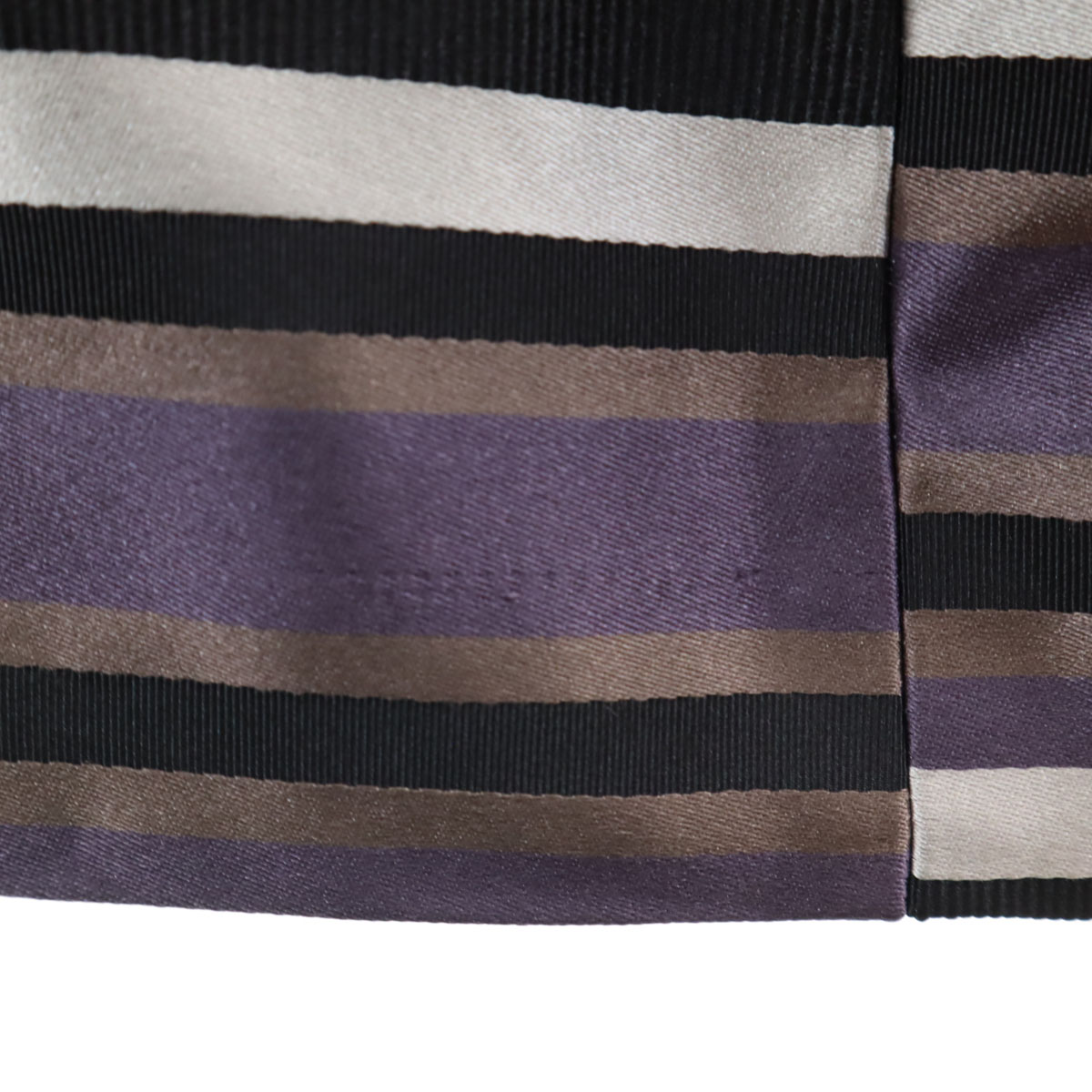 フランス製 シルクブレンド ボーダー柄 5分袖 ブラウス 38 パープル レディース 古着 フランス製 シルクブレンド ボーダー柄 5分袖 ブラウス 38 パープル レディース 古着