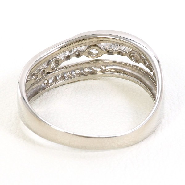 K10 10金 WG リング 指輪 14.5号 ダイヤ 0.28 ジュエリー 中古 K10 10金 WG リング 指輪 14.5号 ダイヤ 0.28 ジュエリー 中古