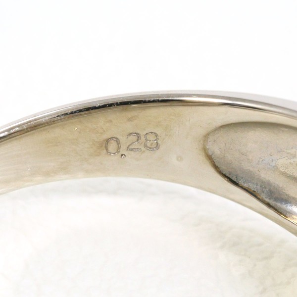 K10 10金 WG リング 指輪 14.5号 ダイヤ 0.28 ジュエリー 中古 K10 10金 WG リング 指輪 14.5号 ダイヤ 0.28 ジュエリー 中古