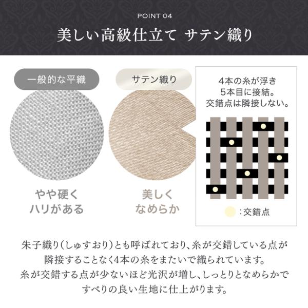 布団カバー シングル ロング 3点セット 超長綿 80サテン 綿100％ 高密度 防ダニ 150 × 210 高級ホテル仕様 洗える 掛布団カバー