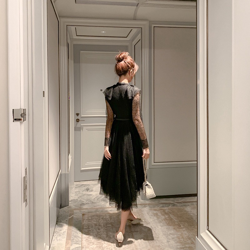 [急速出荷]式 二次会 ウェディング 結婚式 卒業式 披露宴 同窓会 お呼ばれ 大人 着痩せ パーティー ドレス ワンピ チュール vネック 秋