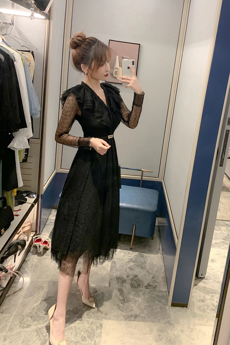 [急速出荷]式 二次会 ウェディング 結婚式 卒業式 披露宴 同窓会 お呼ばれ 大人 着痩せ パーティー ドレス ワンピ チュール vネック 秋