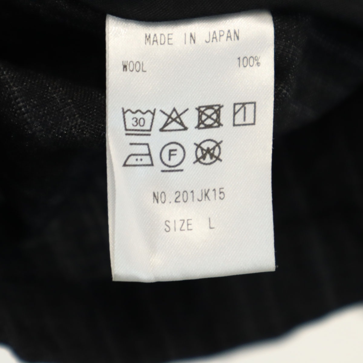 COLINA コリーナ 日本製 ストライプ柄 ノーカラージャケット L グレー メンズ 古着 COLINA コリーナ 日本製 ストライプ柄 ノーカラージャケット L グレー メンズ 古着