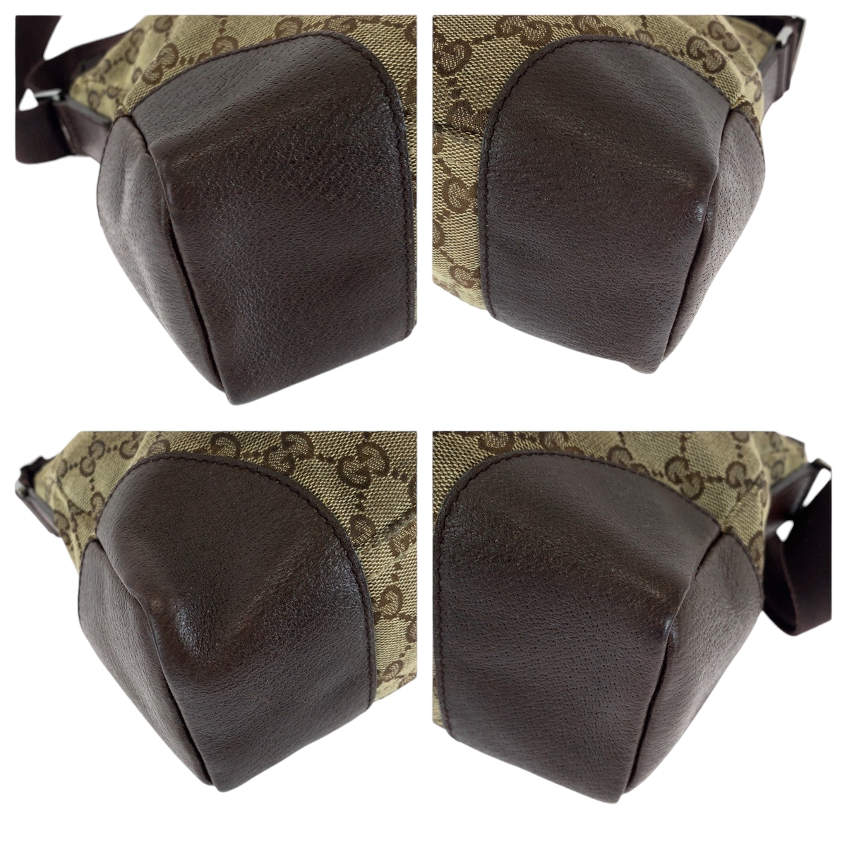 ブラウン ベージュ シルバー金具 GGキャンバス 114273 ショルダーバッグ メッセンジャーバッグ レディース 503685