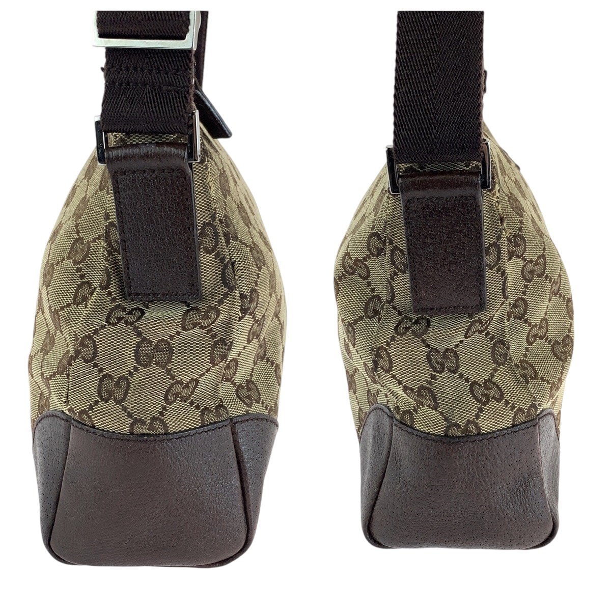 ブラウン ベージュ シルバー金具 GGキャンバス 114273 ショルダーバッグ メッセンジャーバッグ レディース 503685