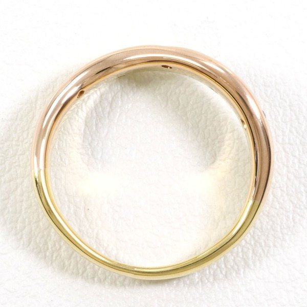 K18 18金 YG イエローゴールドPG リング 指輪 8号 ダイヤ 0.05 ジュエリー 中古 K18 18金 YG イエローゴールドPG リング 指輪 8号 ダイヤ 0.05 ジュエリー 中古