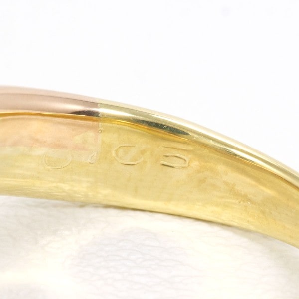 K18 18金 YG イエローゴールドPG リング 指輪 8号 ダイヤ 0.05 ジュエリー 中古 K18 18金 YG イエローゴールドPG リング 指輪 8号 ダイヤ 0.05 ジュエリー 中古