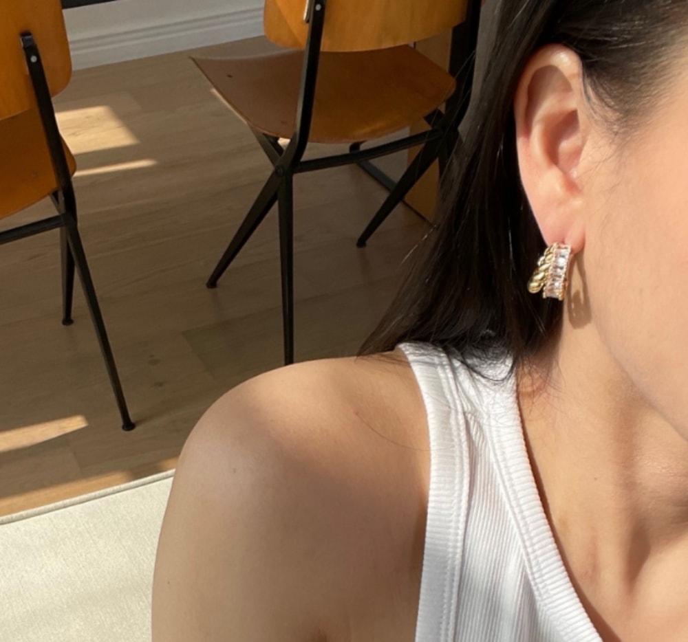 BTS JI MIN I着用/クーポン贈呈/韓国ファッション/ ジュエリー./Eternal Earringsピアス