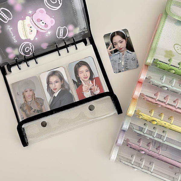 Qoo10] A6 3穴 コレクトブック カラフル バ