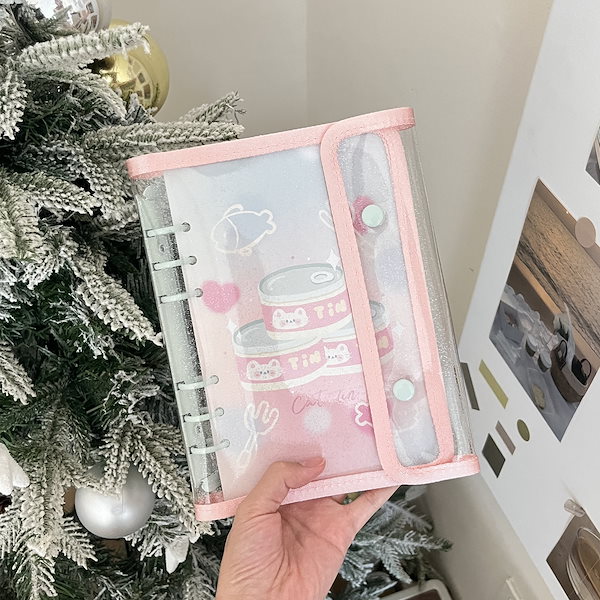 A6 ダブルバインダー 3点セット 韓国 Qoo10] A6 3穴 コレクトブック カラフル バ