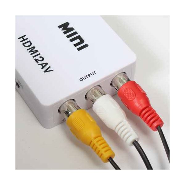サンコー HDMIをコンポジットへ変換するアダプタ HDMRCA22