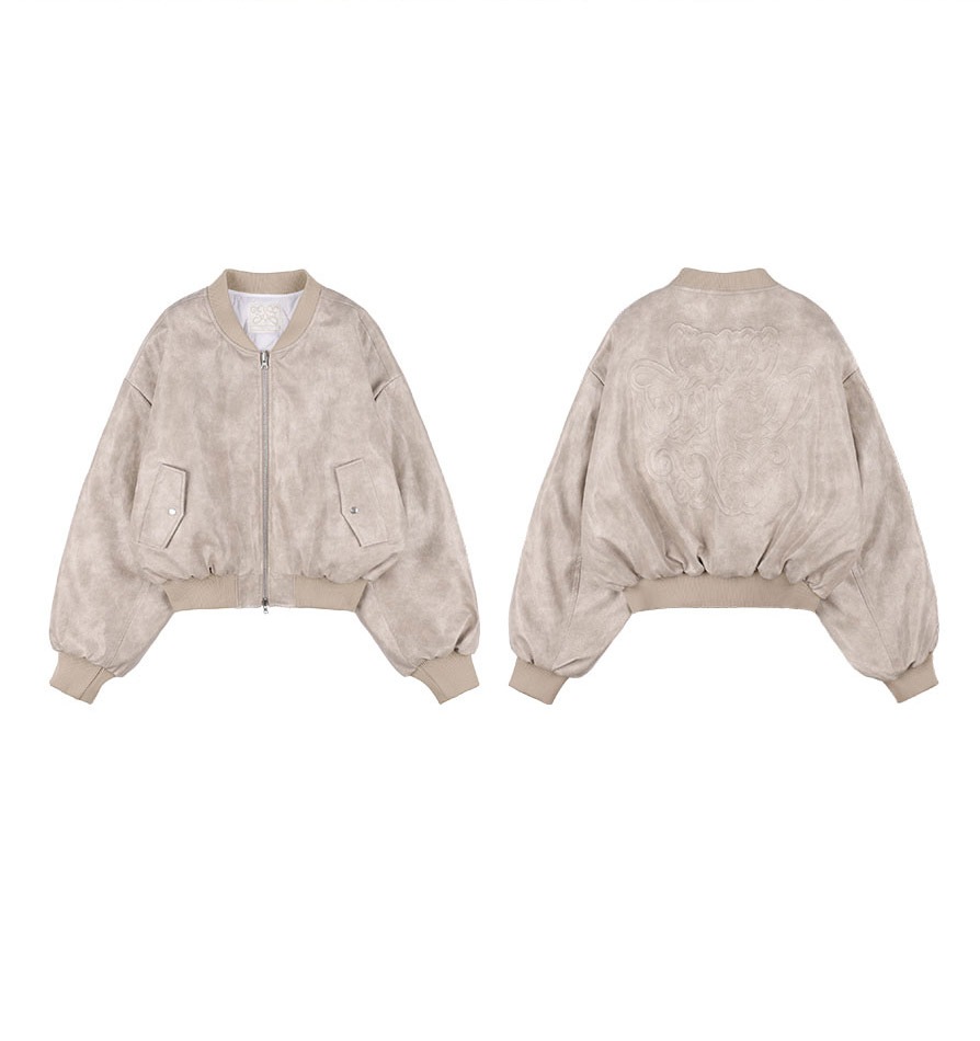 [NF]キルティングリバーシブルエンボジャンパーQUILTING REVERSIBLE EMBO JUMPER (BLACK)_F24ZA956 / （IVORY）_F24ZA956