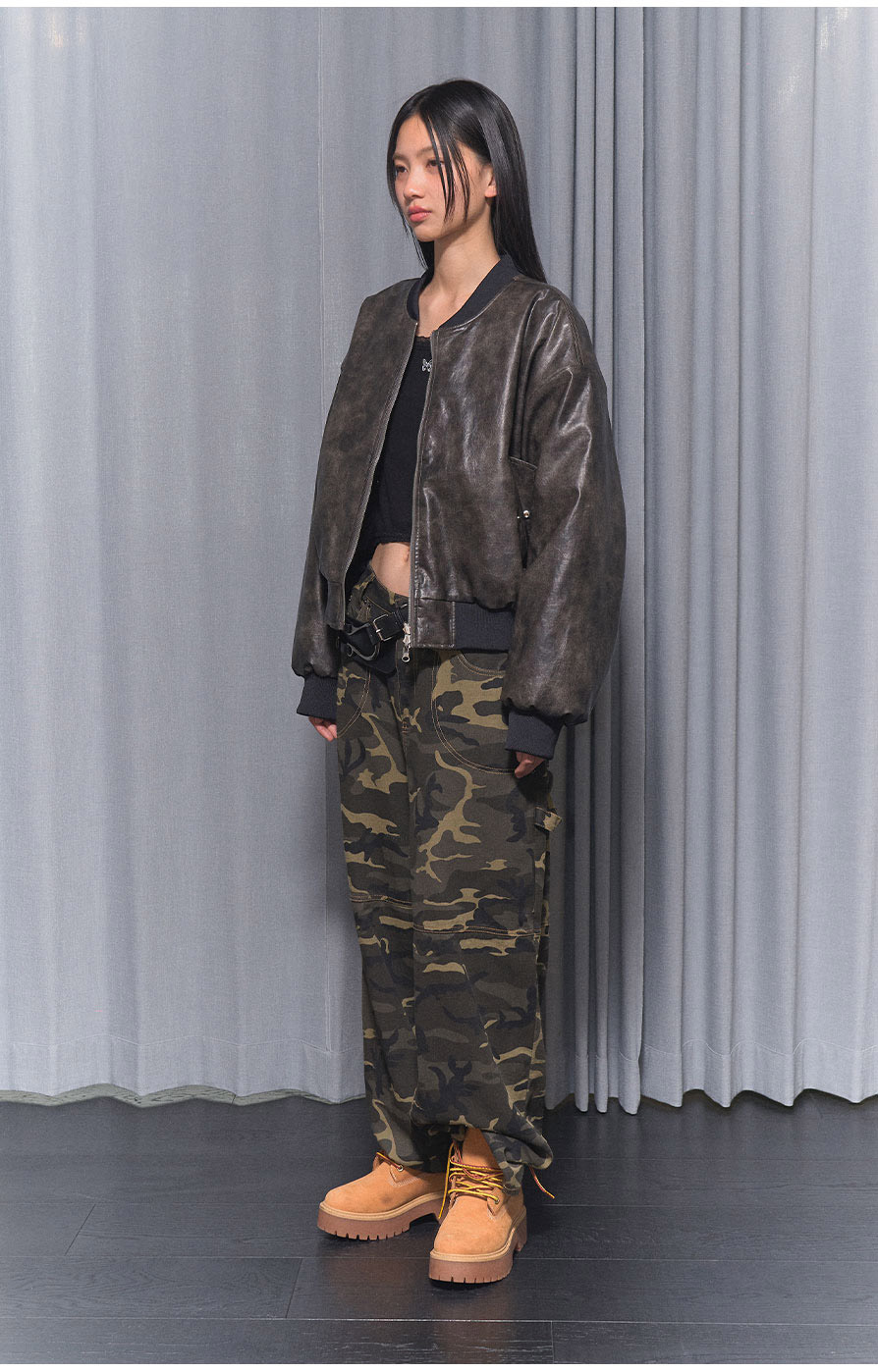 [NF]キルティングリバーシブルエンボジャンパーQUILTING REVERSIBLE EMBO JUMPER (BLACK)_F24ZA956 / （IVORY）_F24ZA956