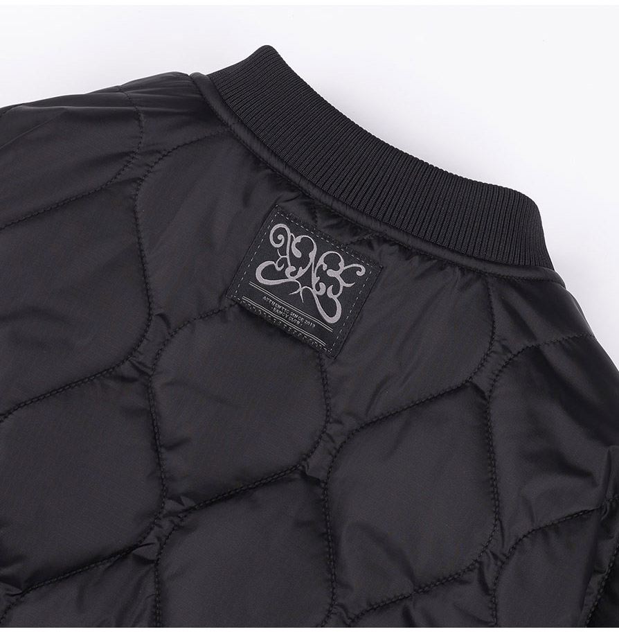 [NF]キルティングリバーシブルエンボジャンパーQUILTING REVERSIBLE EMBO JUMPER (BLACK)_F24ZA956 / （IVORY）_F24ZA956