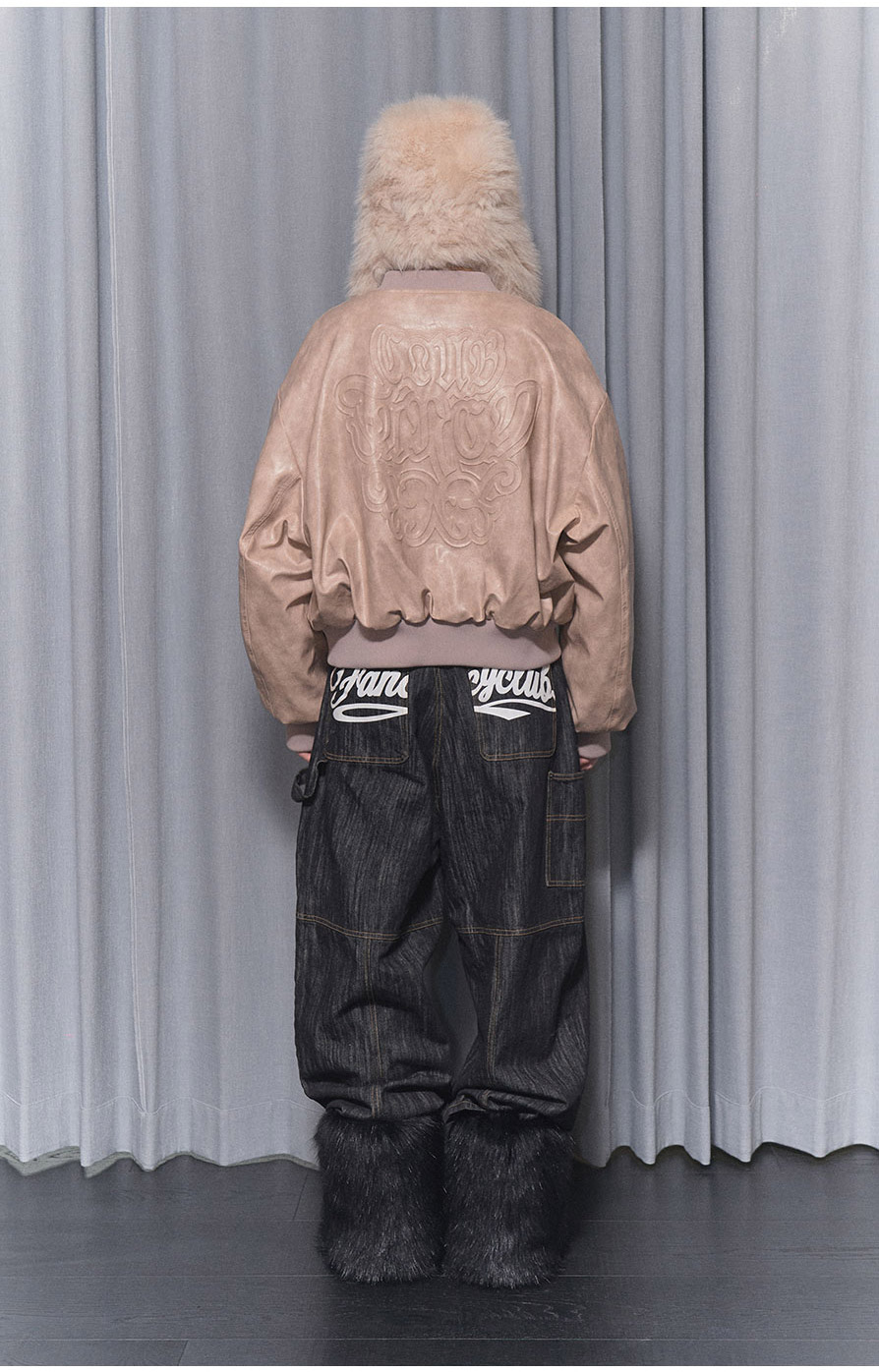 [NF]キルティングリバーシブルエンボジャンパーQUILTING REVERSIBLE EMBO JUMPER (BLACK)_F24ZA956 / （IVORY）_F24ZA956