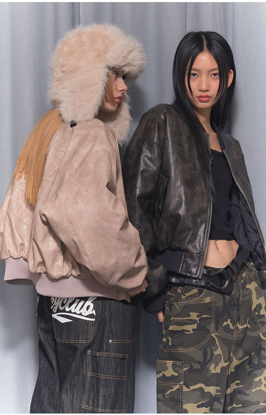 [NF]キルティングリバーシブルエンボジャンパーQUILTING REVERSIBLE EMBO JUMPER (BLACK)_F24ZA956 / （IVORY）_F24ZA956