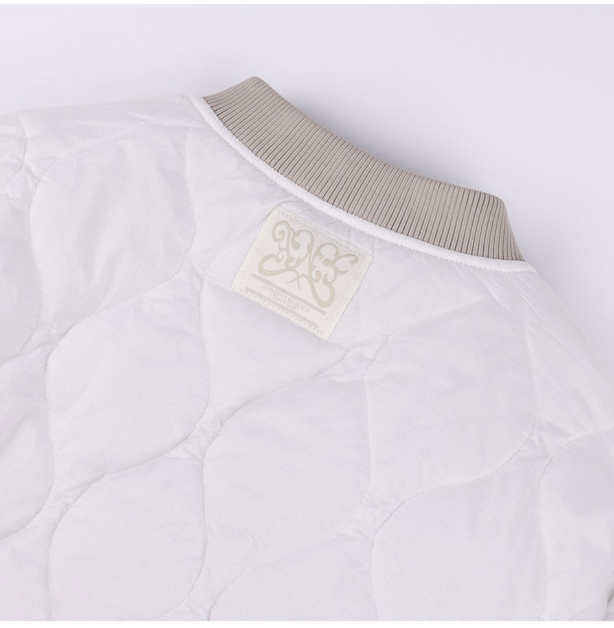 [NF]キルティングリバーシブルエンボジャンパーQUILTING REVERSIBLE EMBO JUMPER (BLACK)_F24ZA956 / （IVORY）_F24ZA956