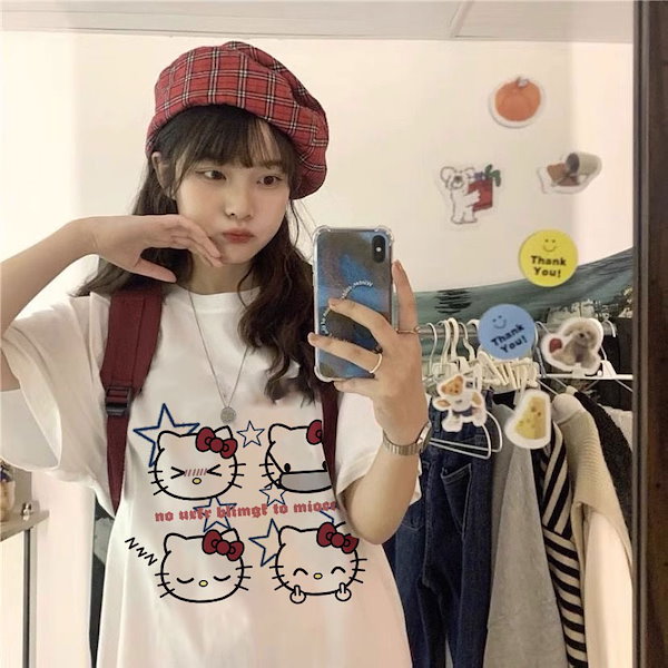 Qoo10] ハローキティ tシャツハローキティtシャ