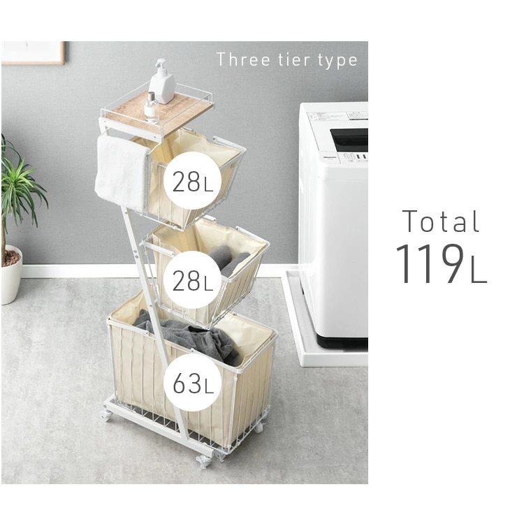 ランドリーバスケット 3段 大容量 スリム 防水 おしゃれ 洗濯かご ランドリーボックス 119L キャスター 袋付き ランドリーワゴン バスケット ランドリーバスケット 3段 大容量 スリム 防水 おしゃれ 洗濯かご ランドリーボックス 119L キャスター 袋付き ランドリーワゴン バスケット