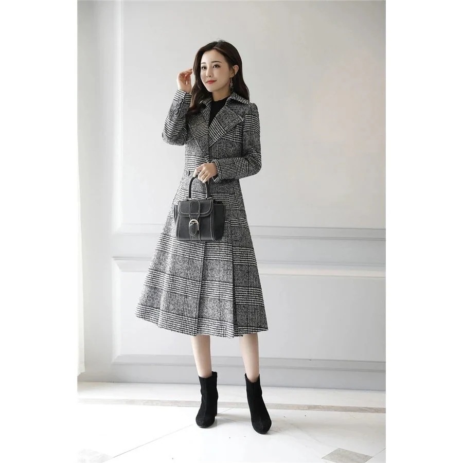 チェスターコート ロング丈 レディース ロングトレンチコート ラシャ コート アウター aライン 着痩せ ベルト付き キレイめ 上品 大人 40代 体型カバー-a01