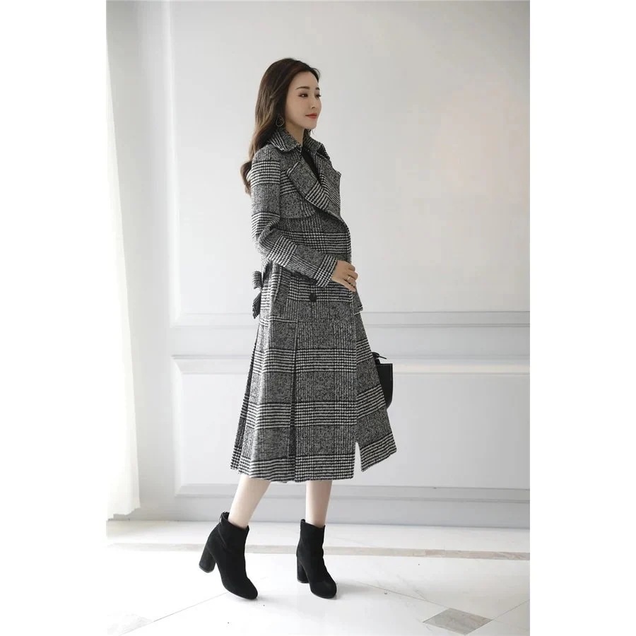 チェスターコート ロング丈 レディース ロングトレンチコート ラシャ コート アウター aライン 着痩せ ベルト付き キレイめ 上品 大人 40代 体型カバー-a01