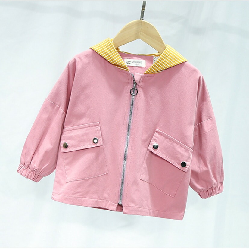 コート 子供服 上着 韓国子供服 トップス 女子 ジャケット 男子 ジャンバー キッズ 男女兼用 フード付 通園 ロゴプリント 80cm 90cm 100cm 110cm