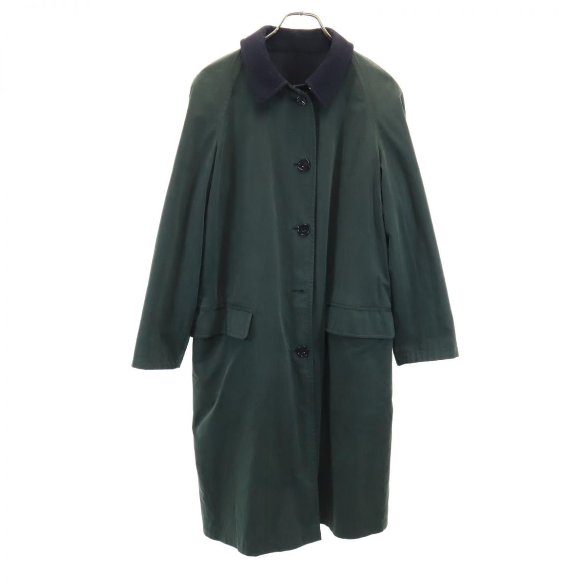 アマデウス 90s オールド リバーシブル ウールブレンド ステンカラーコート ネイビー×カーキ AMADEUS レディース アマデウス 90s オールド リバーシブル ウールブレンド ステンカラーコート ネイビー×カーキ AMADEUS レディース