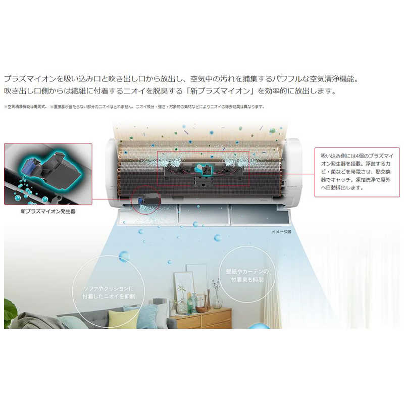 （標準取付工事費込）日立　HITACHI　エアコン おもに23畳用 白くまくん XBKシリーズ (ビックカメラグループオリジナル) フィルター自動お掃除機能付　RAS-XR7125DBK-W