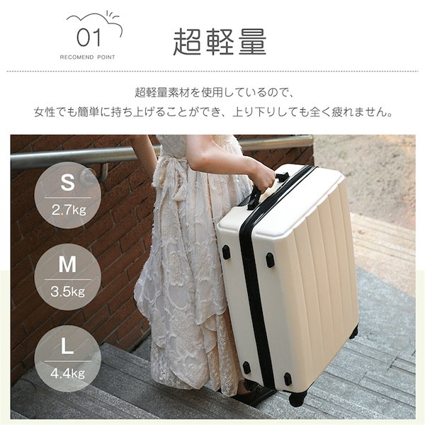 スーツケース RPO素材 超軽量2.0kg