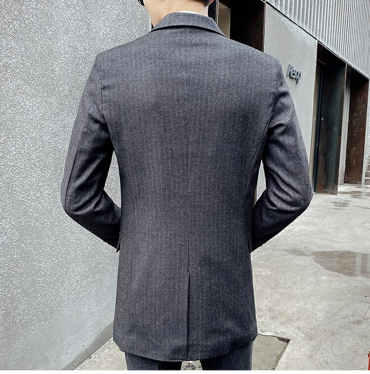 入学式スリーピース　メンズスーツスリムビジネススーツ2つボタンlスーツオールシーズン洗えるパンツウォッシャブルセットアップ　3ピース　パーティー結婚式彼氏
