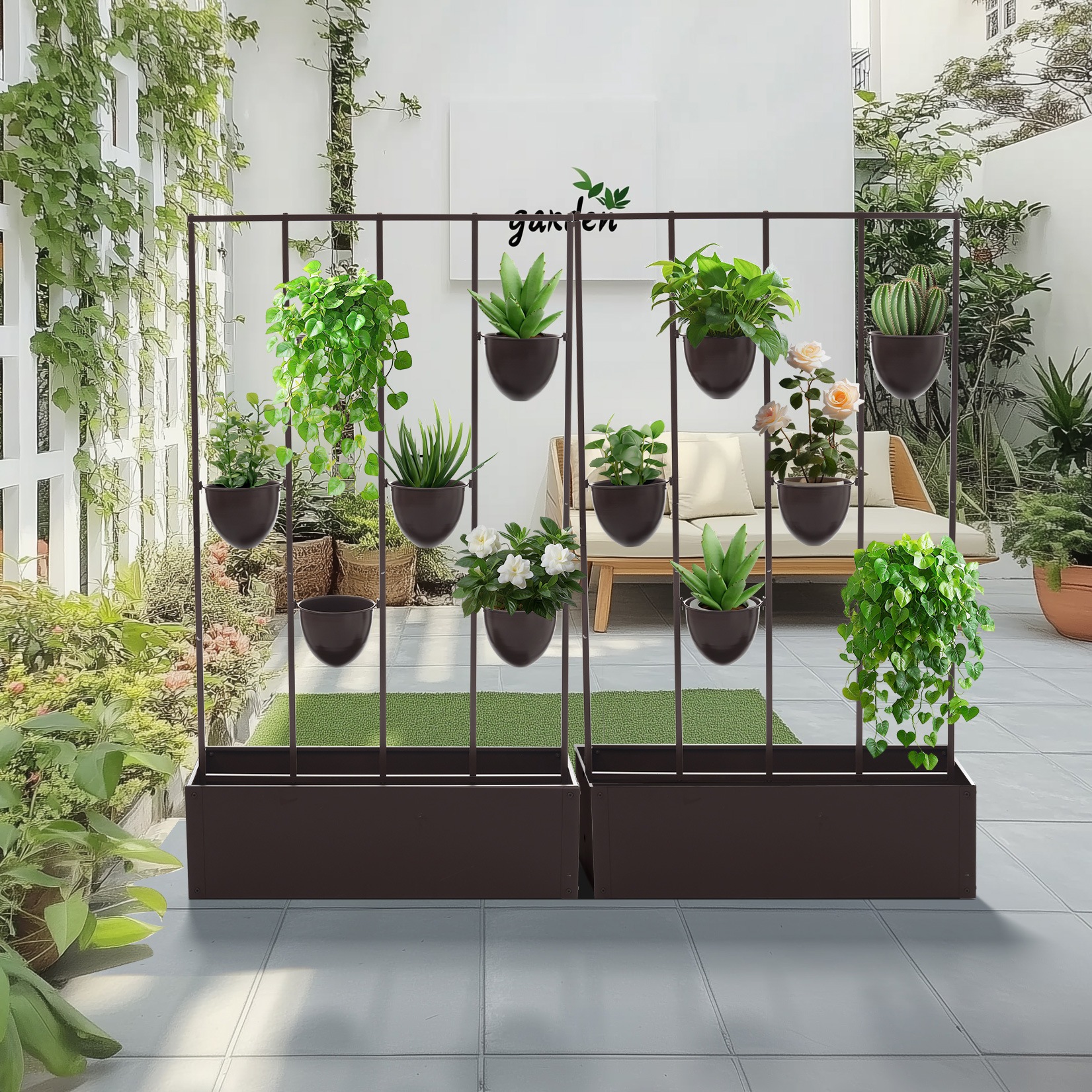 【国内倉庫出荷 送料無料】フェンス プランター付き 目隠し プランター付き 電着塗装 植木鉢付き 簡単設置 92*36*160cm 園芸用品 プランター ガーデンラティス プランターボックス 花壇フェ 【国内倉庫出荷 送料無料】フェンス プランター付き 目隠し プランター付き 電着塗装 植木鉢付き 簡単設置 92*36*160cm 園芸用品 プランター ガーデンラティス プランターボックス 花壇フェ