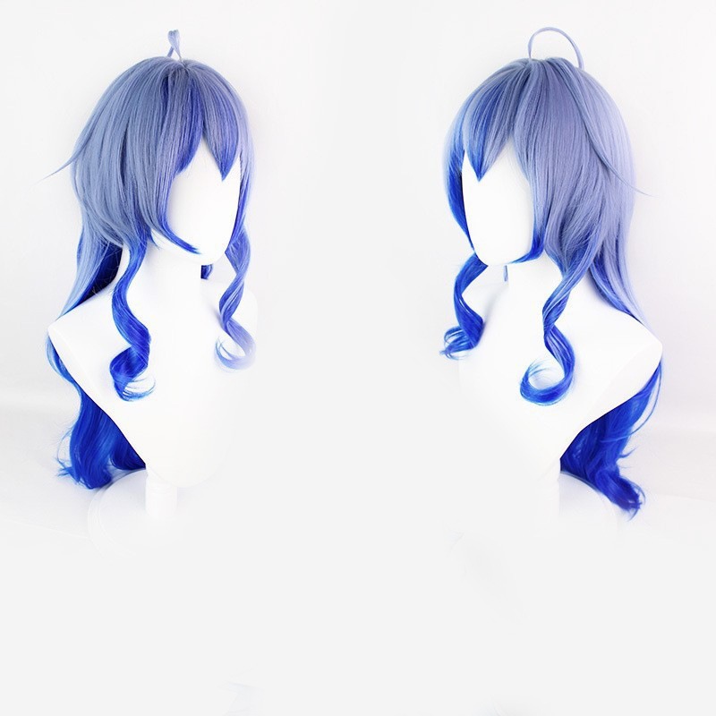 【期間特恵】原神風 幻想的なランタン祭りをモチーフにした青髪キャラクター向けコスチュームセット(ウィッグ・靴付き) - 東洋風ファンタジー衣装 【期間特恵】原神風 幻想的なランタン祭りをモチーフにした青髪キャラクター向けコスチュームセット(ウィッグ・靴付き) - 東洋風ファンタジー衣装