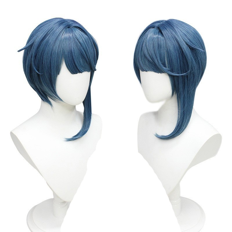 【期間特恵】原神風 幻想的なランタン祭りをモチーフにした青髪キャラクター向けコスチュームセット(ウィッグ・靴付き) - 東洋風ファンタジー衣装 【期間特恵】原神風 幻想的なランタン祭りをモチーフにした青髪キャラクター向けコスチュームセット(ウィッグ・靴付き) - 東洋風ファンタジー衣装