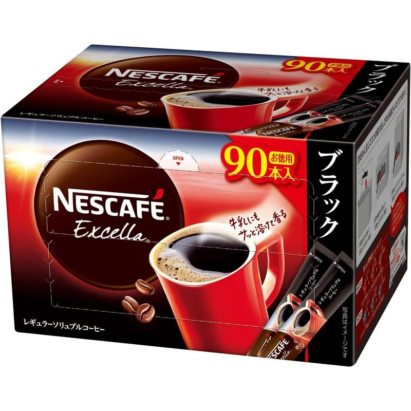 ランキングや新製品 ネスカフェ エクセラ (2g90P)10箱入 ブラック スティック インスタントコーヒー -  flaviogimenis.com.br